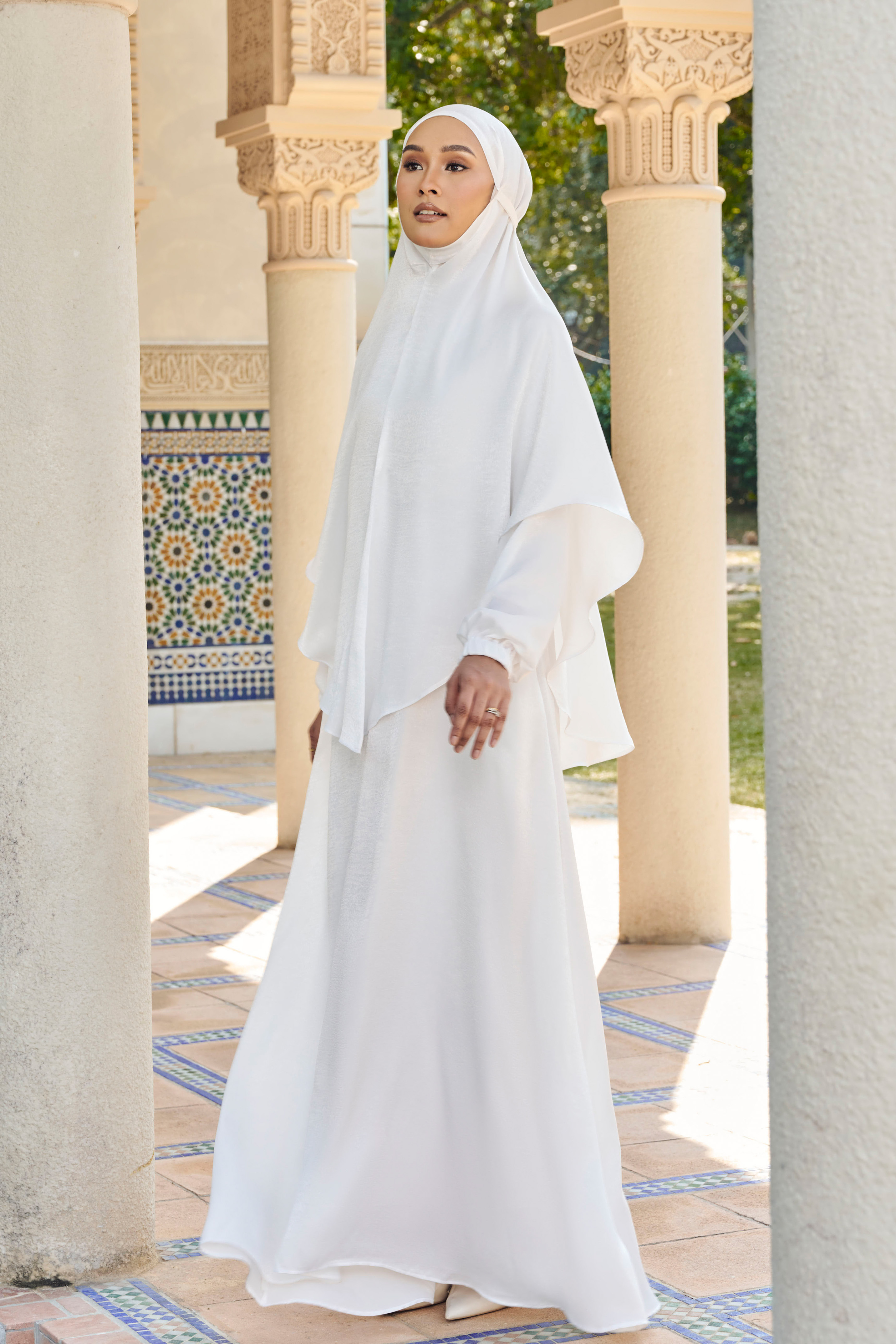 set abaya jubah dress muslimah jubah umrah khimar tudung khimar khimar umrah khimar hijab Online Fashion Shawl Tudung Bawal Khimar dan Jubah Umrah